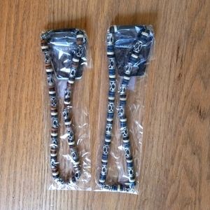 2 Men's Beaded Necklaces